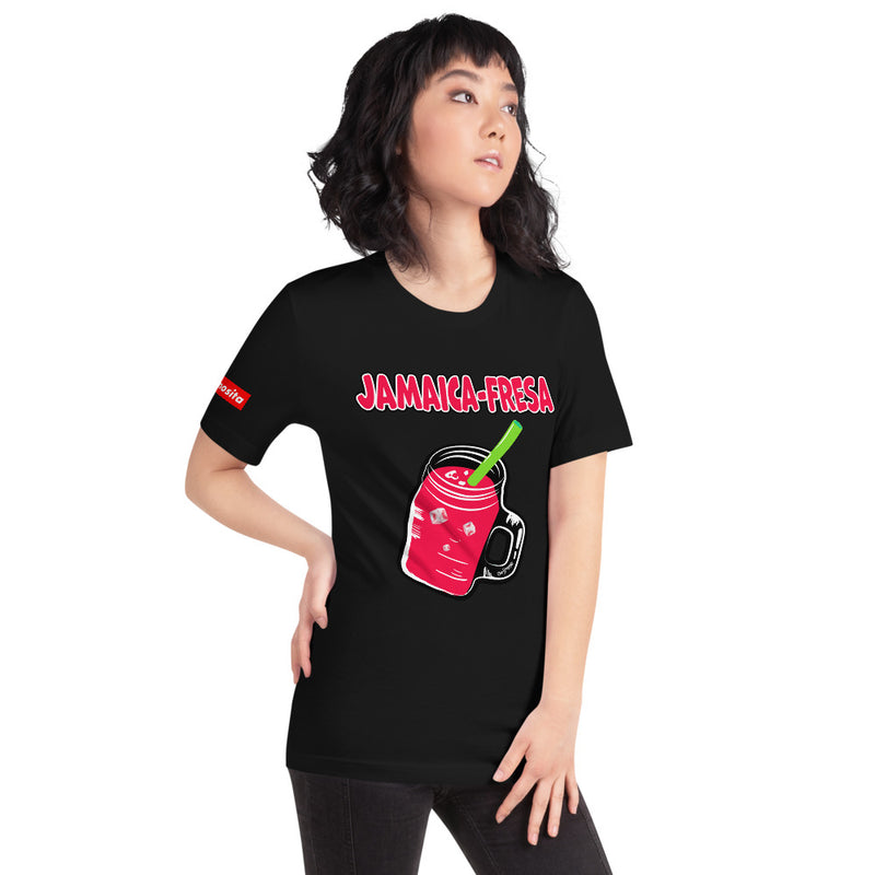 Camiseta de Jamaica Fresa de manga corta unisex
